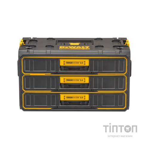 Ящик для інструментів DeWALT TOUGHSYSTEM 2.0, 555х355х305 мм., модуль на 3 ящики (DWST08330-1)