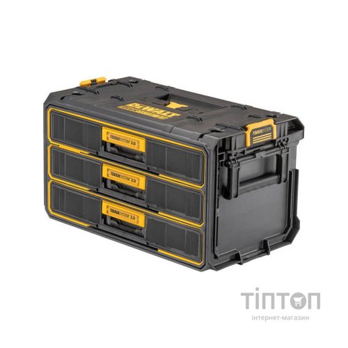 Ящик для інструментів DeWALT TOUGHSYSTEM 2.0, 555х355х305 мм., модуль на 3 ящики (DWST08330-1)