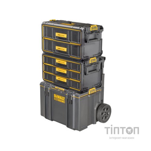 Ящик для інструментів DeWALT TOUGHSYSTEM 2.0, 555х355х305 мм., модуль на 3 ящики (DWST08330-1)