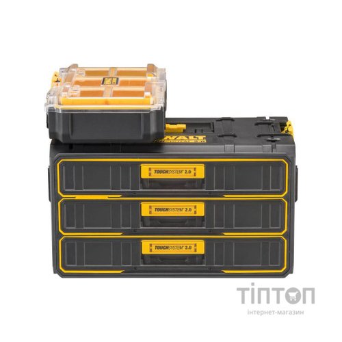 Ящик для інструментів DeWALT TOUGHSYSTEM 2.0, 555х355х305 мм., модуль на 3 ящики (DWST08330-1)