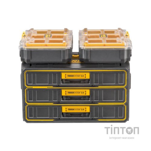 Ящик для інструментів DeWALT TOUGHSYSTEM 2.0, 555х355х305 мм., модуль на 3 ящики (DWST08330-1)