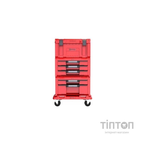 Ящик для інструментів QBRICK SYSTEM набір на платформі, 21", 525*345*885, SYSTEM PRO Drawer Workshop Set 4 Red (Z258360PG003)