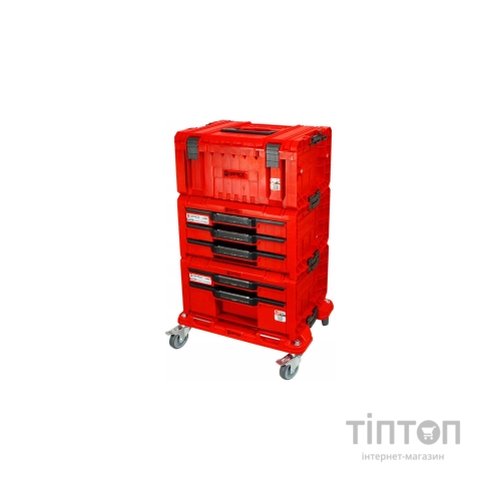 Ящик для інструментів QBRICK SYSTEM набір на платформі, 21", 525*345*885, SYSTEM PRO Drawer Workshop Set 4 Red (Z258360PG003)