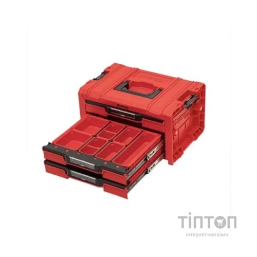 Ящик для інструментів QBRICK SYSTEM набір на платформі, 21", 525*345*885, SYSTEM PRO Drawer Workshop Set 6 Red (Z260370PG003)