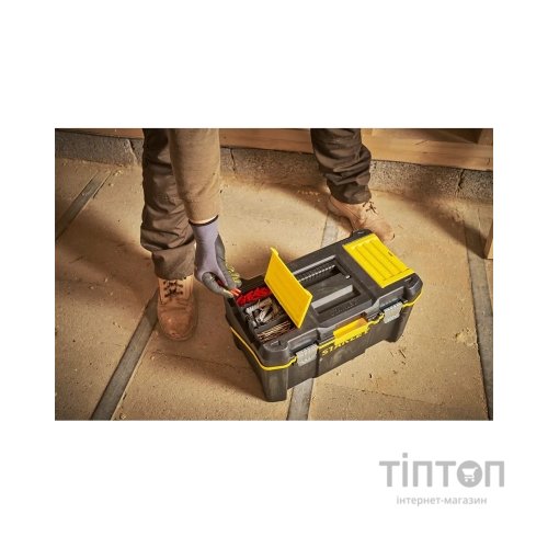 Ящик для інструментів Stanley ESSENTIAL Cantilever, 19", 490х290х250 мм, з металевими зам (STST83397-1)