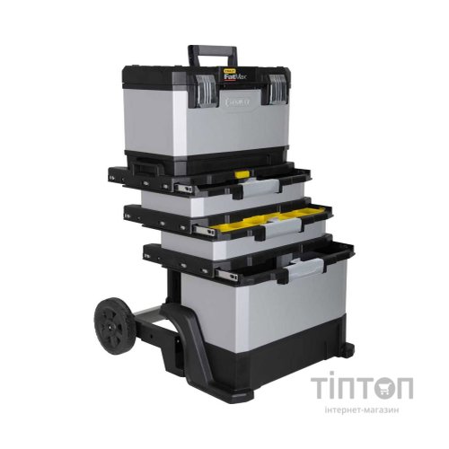 Ящик для інструментів Stanley FatMax Rolling Workshop", 568x893x389 мм, на колесах (1-95-622)