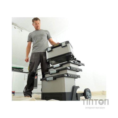 Ящик для інструментів Stanley FatMax Rolling Workshop", 568x893x389 мм, на колесах (1-95-622)