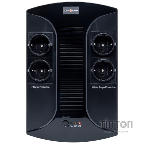 ИБП LogicPower 650VA-PS, Lin.int., AVR, 4 x евро, пластик