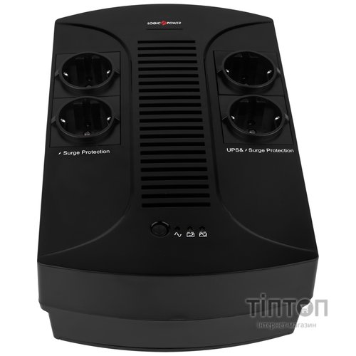 ИБП LogicPower 650VA-PS, Lin.int., AVR, 4 x евро, пластик