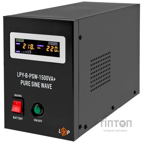ИБП LogicPower LPY-B-PSW-1500VA+ (1050Вт)10A/15A, с правильной синусоидой 24V