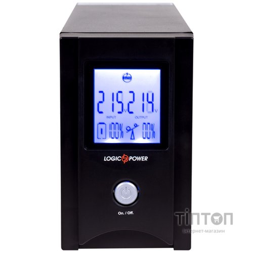 ИБП LogicPower UL850VA, Lin.int., AVR, 2 x евро, USB, LCD, металл