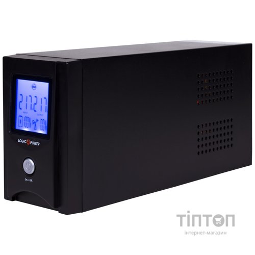 ИБП LogicPower UL850VA, Lin.int., AVR, 2 x евро, USB, LCD, металл