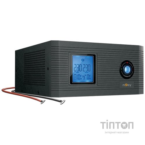 ИБП NJOY Aira 600 (UPCSTLP860TAICP01B), Lin.int., 2 x Schuko, LCD, пластик