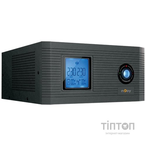 ИБП NJOY Aira 600 (UPCSTLP860TAICP01B), Lin.int., 2 x Schuko, LCD, пластик