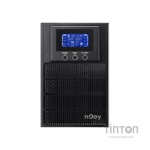 ИБП NJOY Aten Pro 1000 (PWUP-OL100AP-AZ01B), Online, 3 x Schuko, USB, LCD, металл