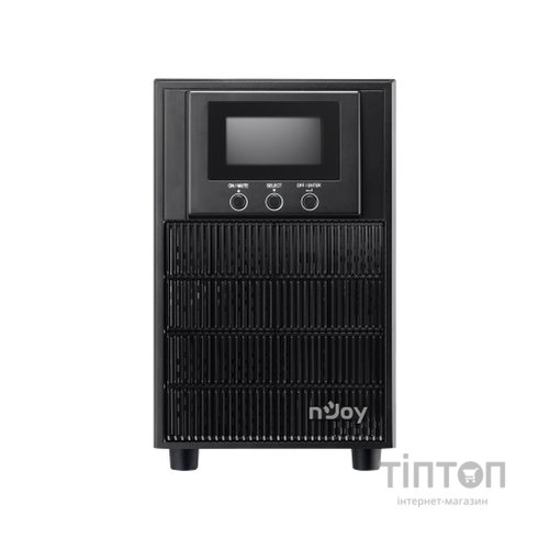 ИБП NJOY Aten Pro 2000 (PWUP-OL200AP-AZ01B), Online, 3 x Schuko, USB, LCD, металл