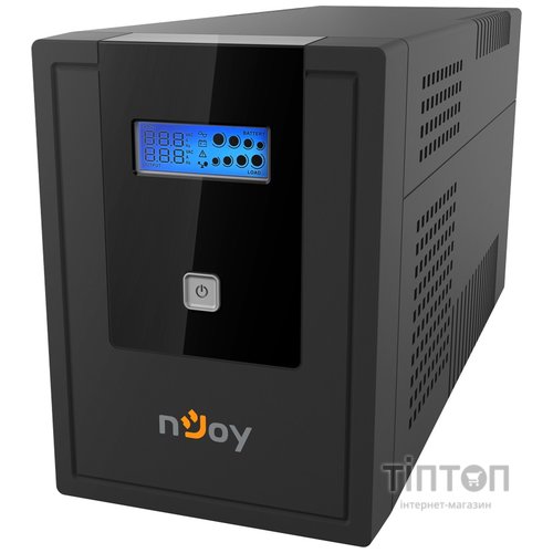 ИБП NJOY Cadu 2000 (UPCMTLS620HCAAZ01B), Lin.int., AVR, 4 x Schuko, USB, LCD, пластик