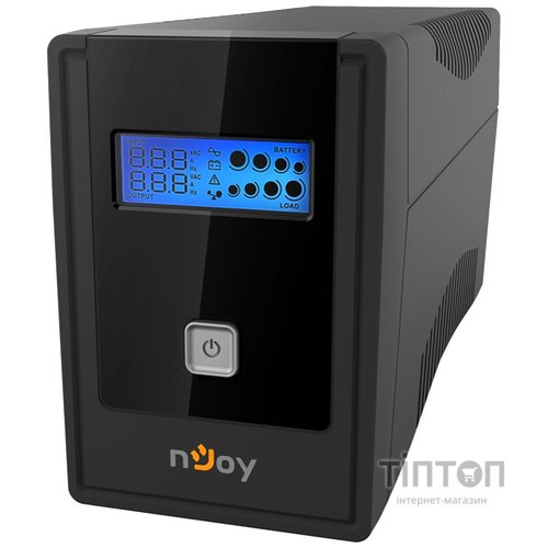 ИБП NJOY Cadu 650 (UPCMTLS665TCAAZ01B), Lin.int., AVR, 2 x Schuko, USB, LCD, пластик
