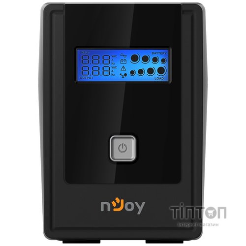 ИБП NJOY Cadu 650 (UPCMTLS665TCAAZ01B), Lin.int., AVR, 2 x Schuko, USB, LCD, пластик
