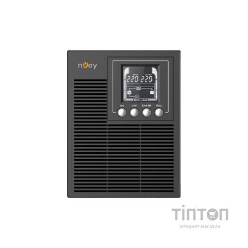 ИБП NJOY Echo Pro 1000 (UPOL-OL100EP-CG01B), Online, 3 x Schuko, USB, LCD, металл