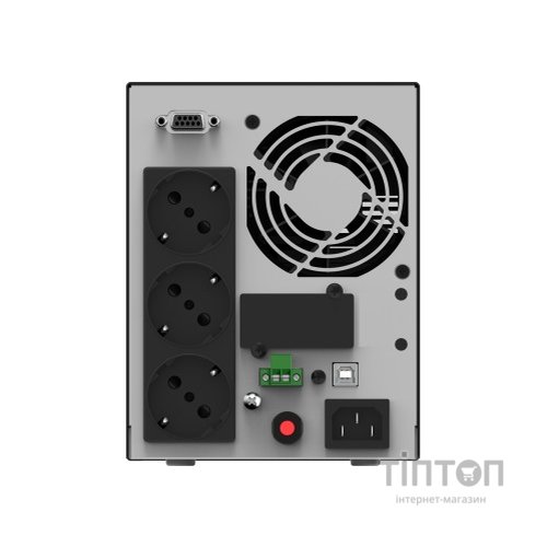 ИБП NJOY Echo Pro 1000 (UPOL-OL100EP-CG01B), Online, 3 x Schuko, USB, LCD, металл