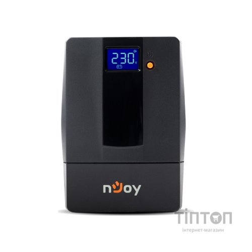 ИБП NJOY Horus Plus 600, Lin.int., AVR, 2 x евро, USB, LCD, пластик
