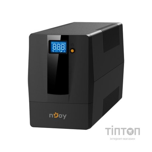 ИБП NJOY Horus Plus 800, Lin.int., AVR, 2 x евро, USB, LCD, пластик