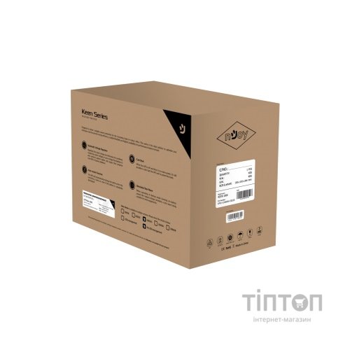 ИБП NJOY Keen 2000, Lin.int., AVR, 4 x евро, USB, пластик