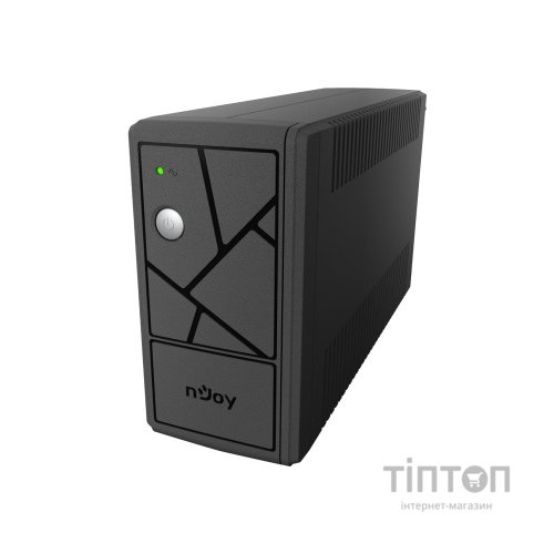 ИБП NJOY Keen 600, Lin.int., AVR, 2 x евро, USB , пластик