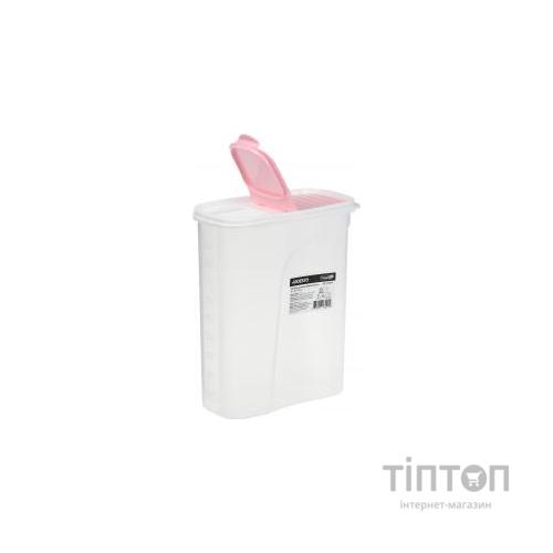Ємність для сипучих продуктів Ardesto Fresh 2.5 л Pink (AR1225PP)