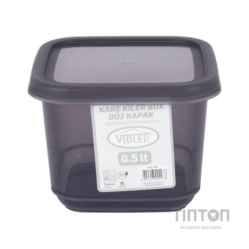 Ємність для сипучих продуктів Violet House Transparent Black 0.5 л (0297 Transparent Black)