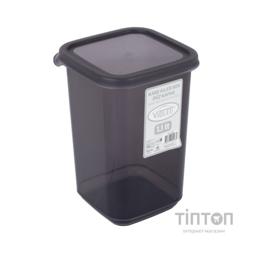 Ємність для сипучих продуктів Violet House Transparent Black 1.1 л (0298 Transparent Black)