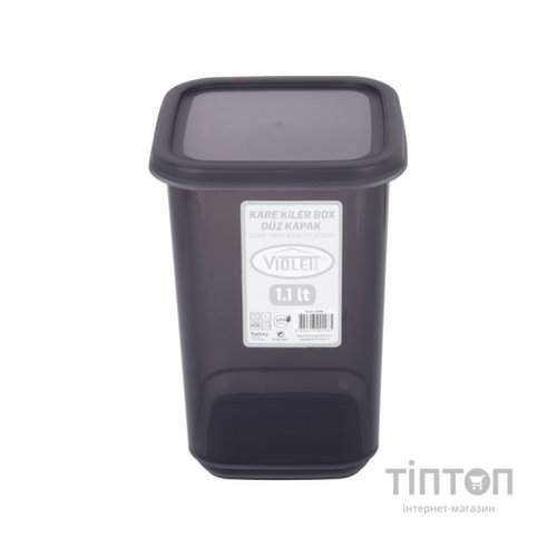 Ємність для сипучих продуктів Violet House Transparent Black 1.1 л (0298 Transparent Black)