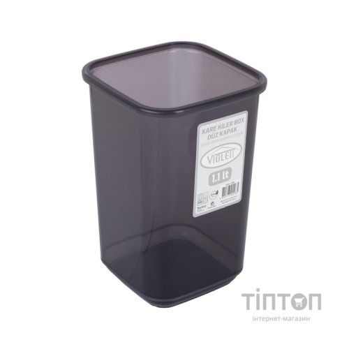 Ємність для сипучих продуктів Violet House Transparent Black 1.1 л (0298 Transparent Black)