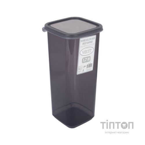 Ємність для сипучих продуктів Violet House Transparent Black 1.7 л (0299 Transparent Black)