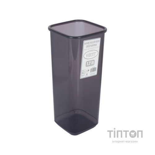 Ємність для сипучих продуктів Violet House Transparent Black 1.7 л (0299 Transparent Black)