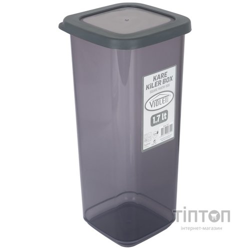 Ємність для сипучих продуктів Violet House Transparent Black 1.7 л (0311 Transparent Black)