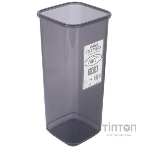 Ємність для сипучих продуктів Violet House Transparent Black 1.7 л (0311 Transparent Black)