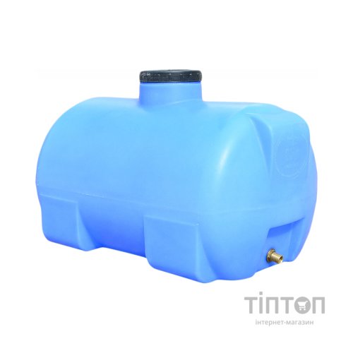 Ємність для води Пласт Бак горизонтальна харчова 100 л синя (12460)