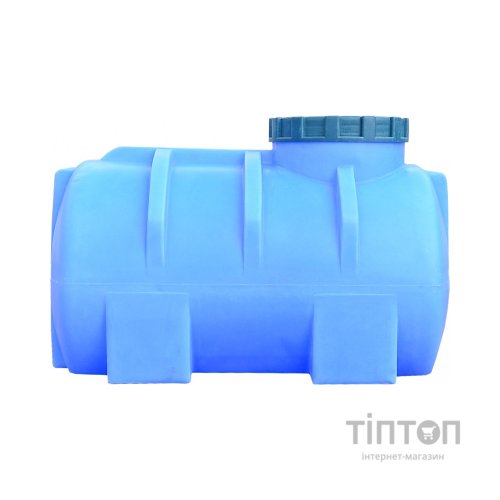 Ємність для води Пласт Бак горизонтальна харчова 250 л синя (12463)