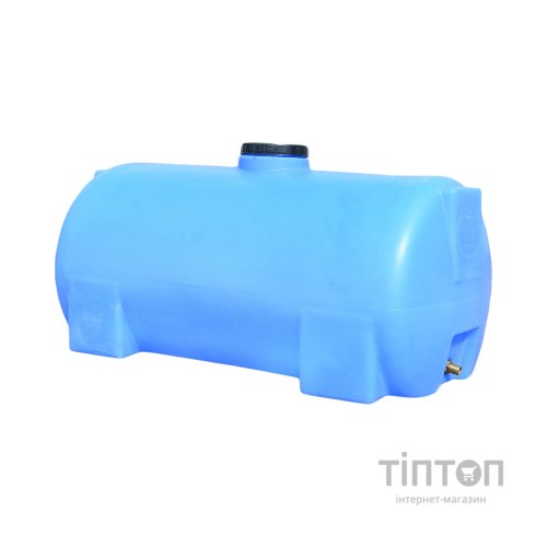 Ємність для води Пласт Бак горизонтальна харчова 300 л синя (12464)