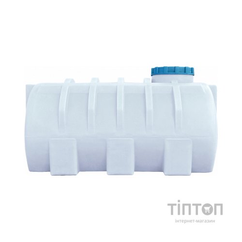 Ємність для води Пласт Бак горизонтальна харчова 750 л біла (1287)