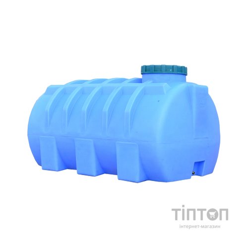 Ємність для води Пласт Бак горизонтальна харчова 750 л синя (12466)