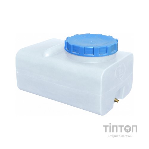 Ємність для води Пласт Бак квадратна харчова 100 л прямокутна біла (164)