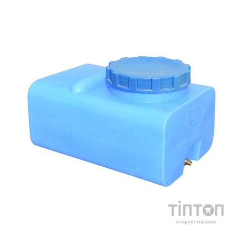 Ємність для води Пласт Бак квадратна харчова 100 л прямокутна синя (12453)