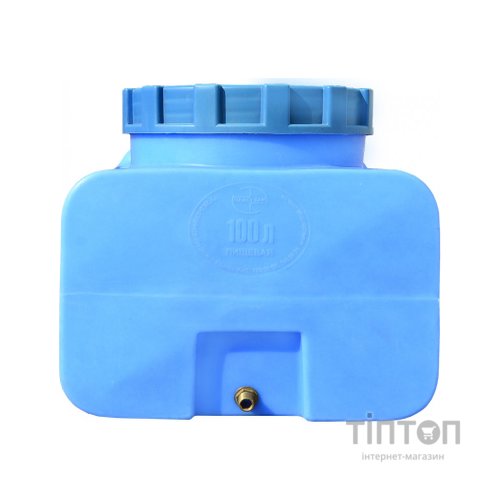 Ємність для води Пласт Бак квадратна харчова 100 л прямокутна синя (12453)