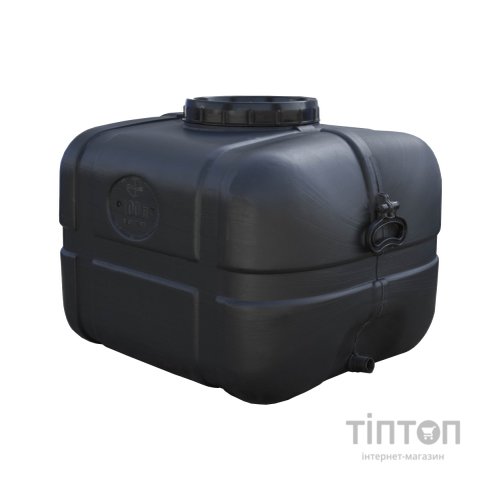Ємність для води Пласт Бак квадратна не харчова 100 л прямокутна чорна видувна (5704)