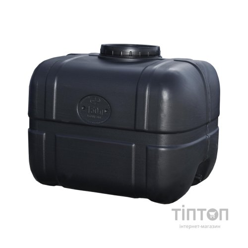 Ємність для води Пласт Бак квадратна не харчова 150 л прямокутна чорна видувна (5706)