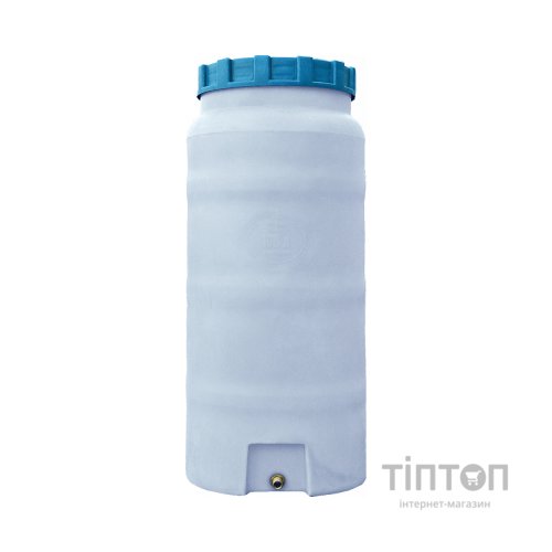 Ємність для води Пласт Бак вертикальна харчова 100 л біла (163)