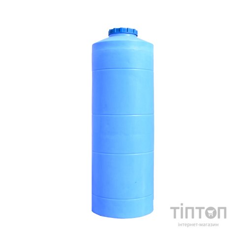 Ємність для води Пласт Бак вертикальна харчова 1000 л вузька синя (12438)